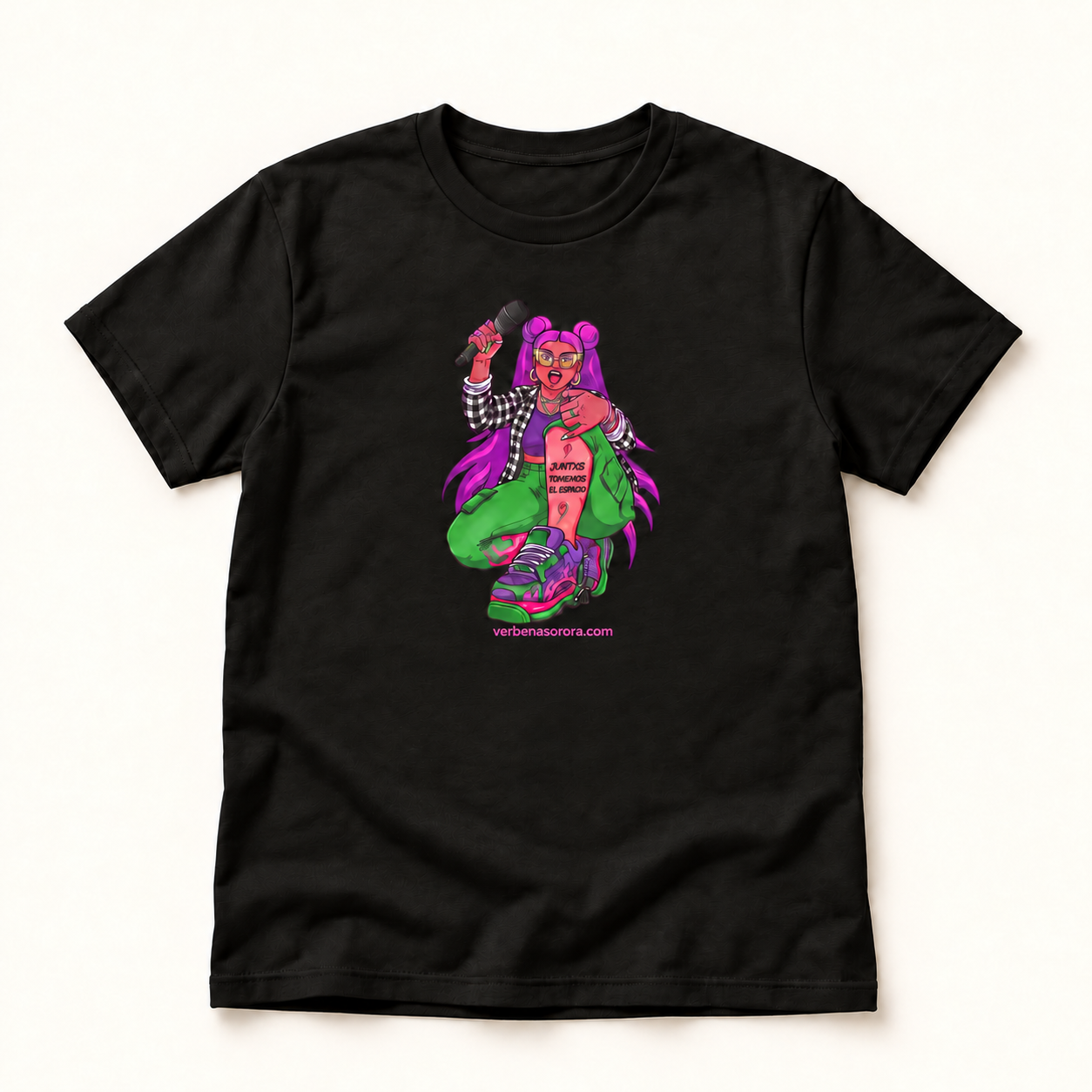 Playera negra Verbenita de La Verbena Sorora